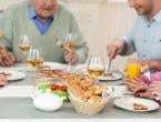 family eating dinner